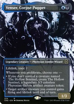 Venser, Corpse Puppet (Showcase) Phyrexia: All Will Be One MTG Magic - Image 1