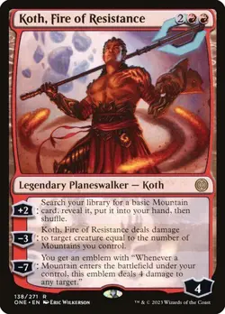 Koth, Fire of Resistance Phyrexia: All Will Be One MTG Magic The Gathering - Image 1