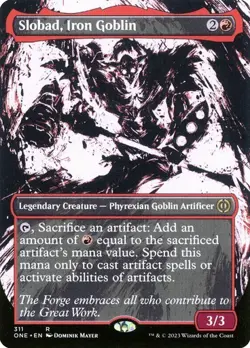 Slobad, Iron Goblin (Showcase) Phyrexia: All Will Be One MTG Magic The Gathering - Image 1