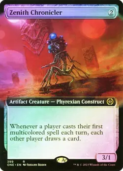 Zenith Chronicler (Extended Art) Phyrexia: All Will Be One Foil MTG Magic - Image 1
