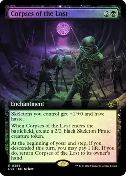 Corpses of the Lost (Extended Art) The Lost Caverns of Ixalan Foil MTG Magic - Image 1