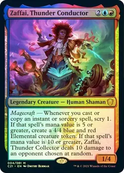 Zaffai, Thunder Conductor Commander 2021 Foil MTG Magic The Gathering - Image 1