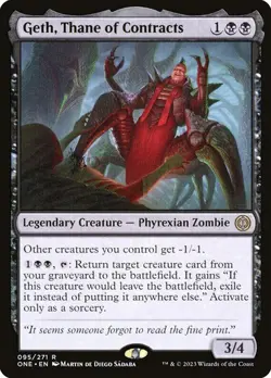 Geth, Thane of Contracts Phyrexia: All Will Be One MTG Magic The Gathering - Image 1