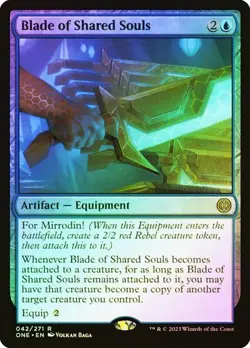 Blade of Shared Souls Phyrexia: All Will Be One Foil MTG Magic The Gathering - Image 1