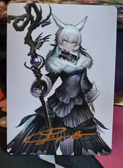 MTG Final Fantasy - Y'shtola, Night's Blessed Art Series Card 53/53 - Gold Stamp - Image 1