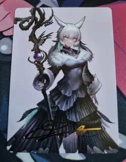 MTG Final Fantasy - Y'shtola, Night's Blessed Art Series Card 53/53 - Gold Stamp - Image 2