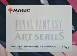 MTG Final Fantasy - Y'shtola, Night's Blessed Art Series Card 53/53 - Gold Stamp - Image 3