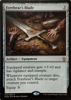 214/269 FOREBEAR'S BLADE RARE DOMINARIA MTG CARD - Image 1