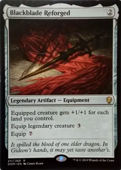 211/269 BLACKBLADE REFORGED RARE DOMINARIA MTG CARD - Image 1
