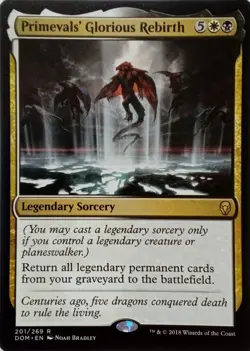 201/269 PRIMEVALS' GLORIOUS REBIRTH RARE DOMINARIA MTG CARD - Image 1