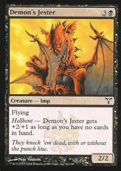 Demon's Jester -Foil Medium Play MTG Dissension - Image 1