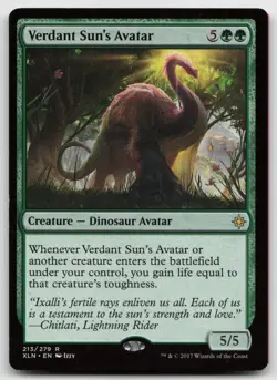 MTG Verdant Sun's Avatar R Ixalan 213 LP - Image 1