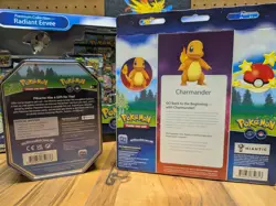 Pokemon Go Sealed Collection - 2x Eevee Boxes, Charmander Pin, Chansey Tin SWIRL - Image 5