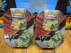 (2x) Pokemon TCG SWSH V Strikers Tin - Tyranitar - Factory Sealed - Image 1