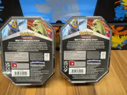 (2x) Pokemon TCG SWSH V Strikers Tin - Tyranitar - Factory Sealed - Image 2