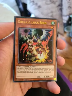 Yugioh Droll & Lock Bird LCKC-EN077 1st Ultra Rare - Image 1