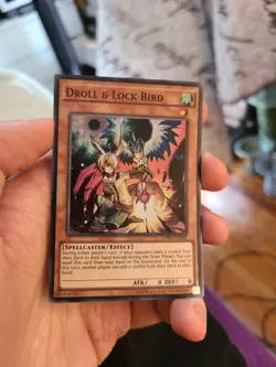 Yugioh Droll & Lock Bird OP01-EN004 Super Rare - Image 1