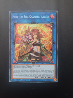 ⭐Yugioh | Hiita the fire charmer, ablaze | NM | EN | Secret Rare | 1st | RA04⭐ - Image 1