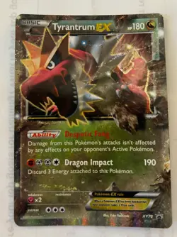 Pokemon Tyrantrum EX Holo Card XY70 - Image 1