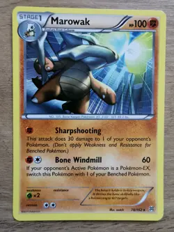 Pokemon Marowak Breakthrough Rare Card 78/162 Near Mint Condition - Image 1