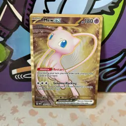 Mew ex - 151 Metal Card 205/165 SV Scarlet & Violet 151 Pokemon UPC Promo Gold - Image 1