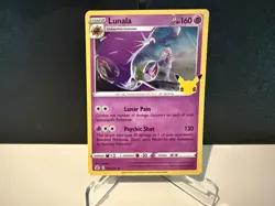 2021 Pokemon TCG Lunala 015 Celebrations 25th Anniversary Holo Rare Card NM+ - Image 1