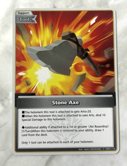 Stone Axe Hololive Card Game Vol.1 ENGLISH Anime Trading Card - Image 1