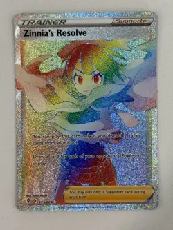 Zinnia's Resolve - Rainbow - Evolving Skies 225/203 Full Art Pokemon Card NM - Image 1