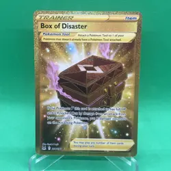 Box of Disaster 214/196 Lost Origin Gold Holo Secret Rare Pokemon Card TCG NM - Image 1