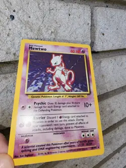 Pokemon Mewtwo Holo Rare TCG Card Base Set 10/102 HP Legendary Collection - Image 3