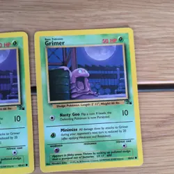 Pokemon Card WOTC Grimer 48/62 Fossil Non-holo Common Unlimited 1999 x 3 - Image 4