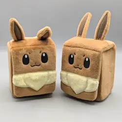 Pokemon Eevee Card Deck Plush (x2) & Prismatic Evolutions Pouch LOT - Image 2