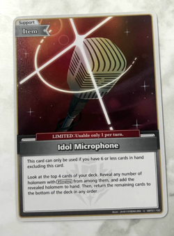 Idol Microphone Hololive Card Game Vol.1 ENGLISH Anime Trading Card - Image 1