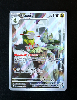 Pokemon Card TCG - Fraxure 077/064 - Shrouded Fable - Illustration Rare - NM ⭐ - Image 1