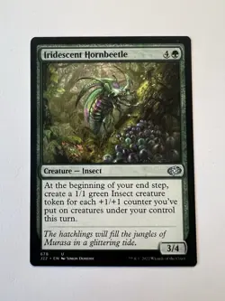 Iridescent Hornbeetle - MTG Jumpstart 2022 - NM - Image 1