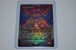 MTG magic EDGE OF ETERNITIES eoe rare BORDERLESS FOIL RUST HARVESTER #310 - Image 1