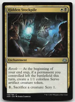 MTG Hidden Stockpile U Aether Revolt 129 LP - Image 1