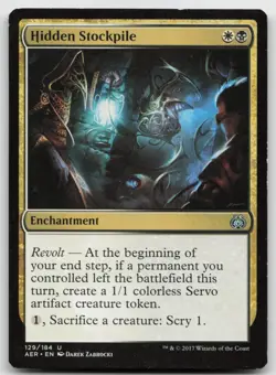 MTG Hidden Stockpile U Aether Revolt 129 LP - Image 1