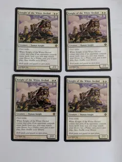 4 Knight of the White Orchid Shards of Alara MTG NM Free shipping with tracking - Image 1