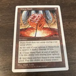 Mana Vault - MTG Fifth Edition 1997 - Rare -Magic The Gathering - Image 4