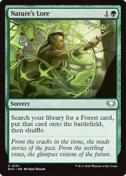 NATURE'S LORE mtg NM-M Commander: Edge of Eternities 1 Unc - Image 1