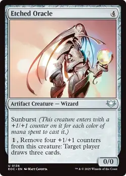 ETCHED ORACLE x4 mtg NM-M Commander: Edge of Eternities 4 Unc - Image 1