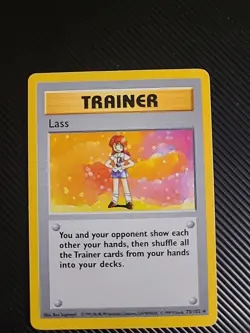 Lass - 75/102 - Pokemon Base Set Shadowless Rare WOTC Vintage LP - Image 1