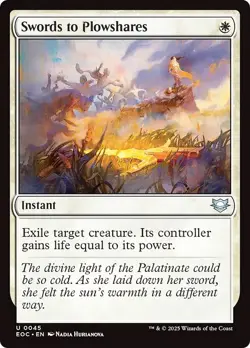 SWORDS TO PLOWSHARES mtg NM-M Commander: Edge of Eternities 1 Unc - Image 1