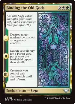 BINDING THE OLD GODS x4 mtg NM-M Commander: Edge of Eternities 4 Unc - Image 1