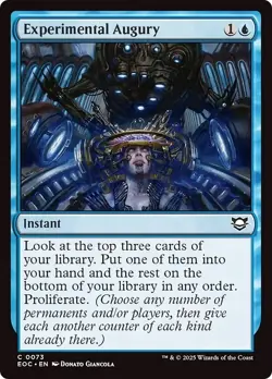 EXPERIMENTAL AUGURY x4 mtg NM-M Commander: Edge of Eternities 4 Common - Image 1