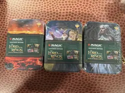 MTG- LOTR Tales Of Middle-Earth Tins-Gandalf, One Ring, & Galadriel- New Sealed! - Image 1