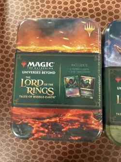 MTG- LOTR Tales Of Middle-Earth Tins-Gandalf, One Ring, & Galadriel- New Sealed! - Image 2