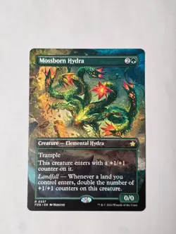 MTG Mossborn Hydra (Borderless) Foundations Regular Near Mint - Image 1