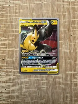 Pokemon Pikachu And Zekrom GX Tag Team 33/181, World Championship Exclusive TCG - Image 1